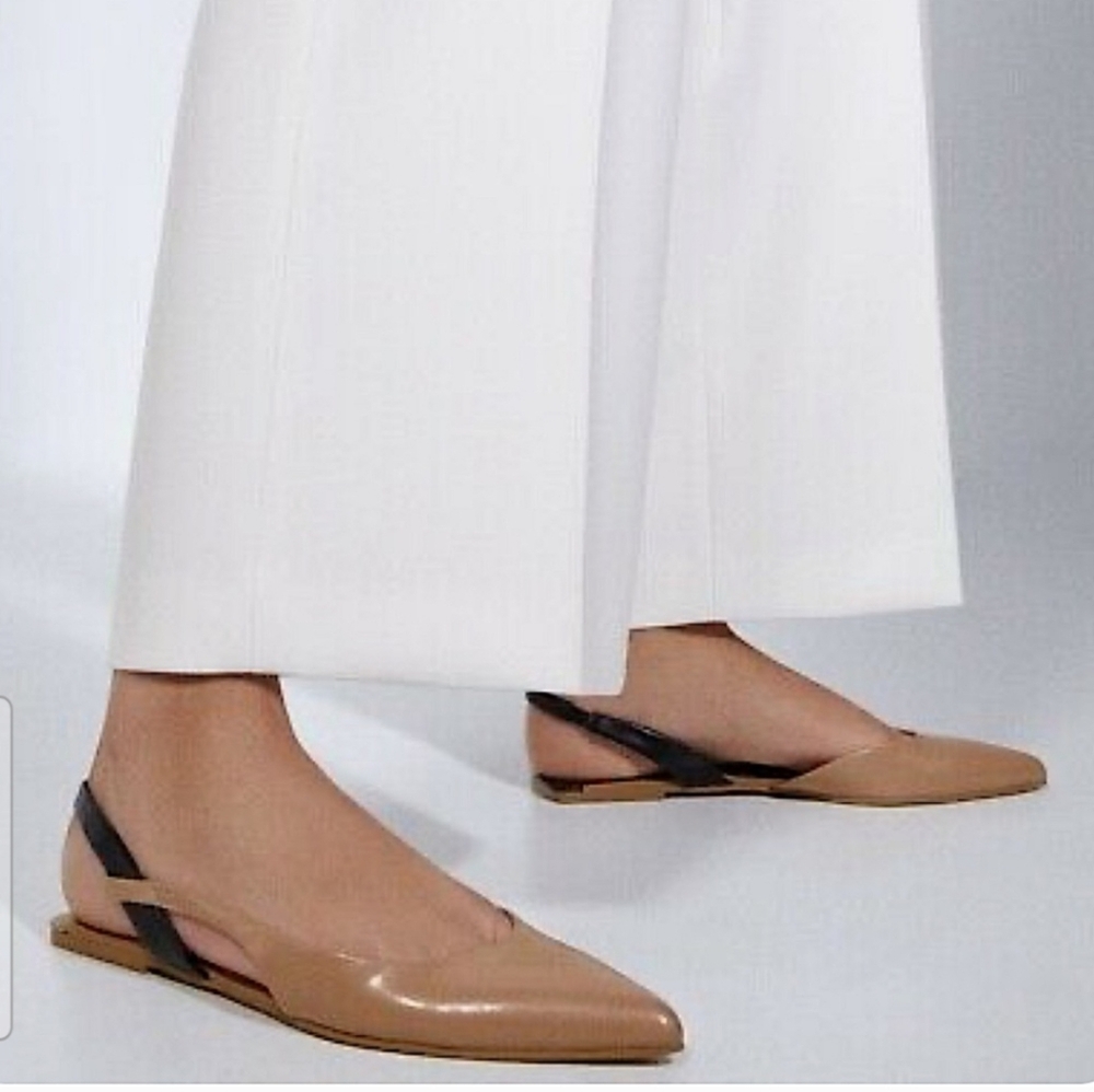 Zara Black and Tan Sandals with Sleek Design